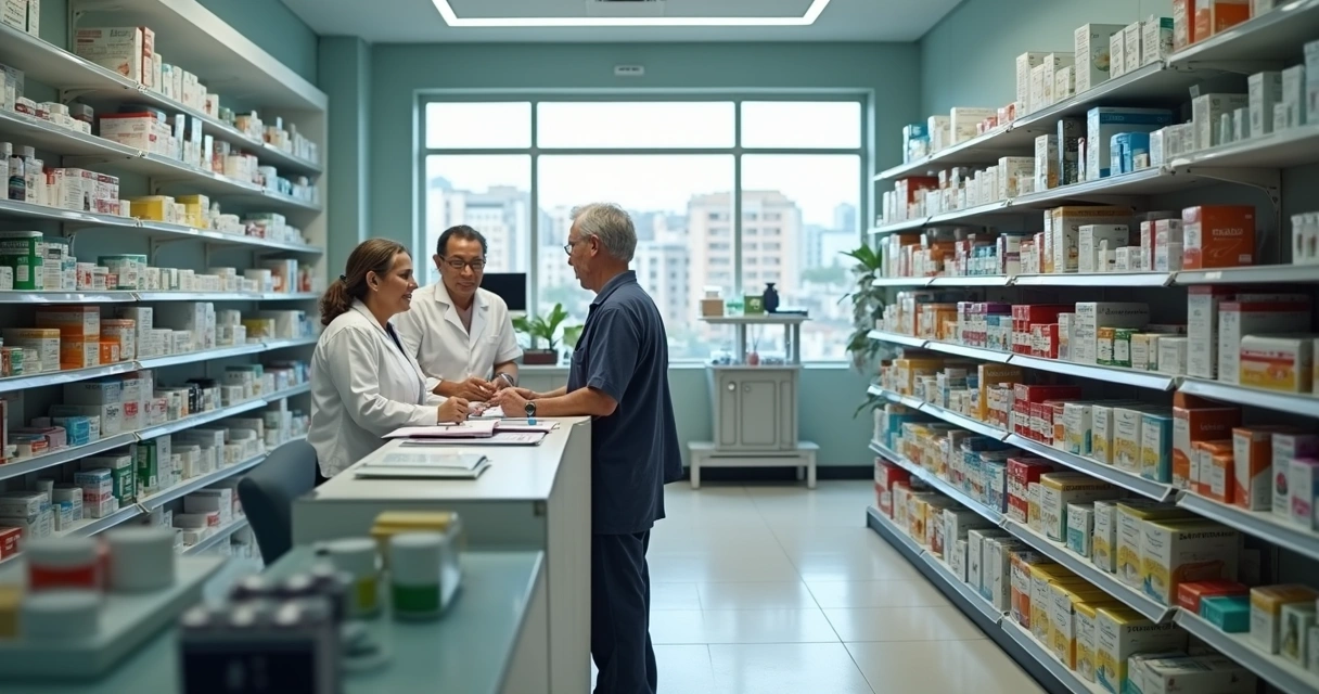 Atendimento de balcão em farmácia e drogaria 