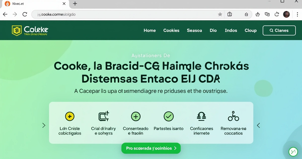 Banner de consentimento de cookies claro em site brasileiro 