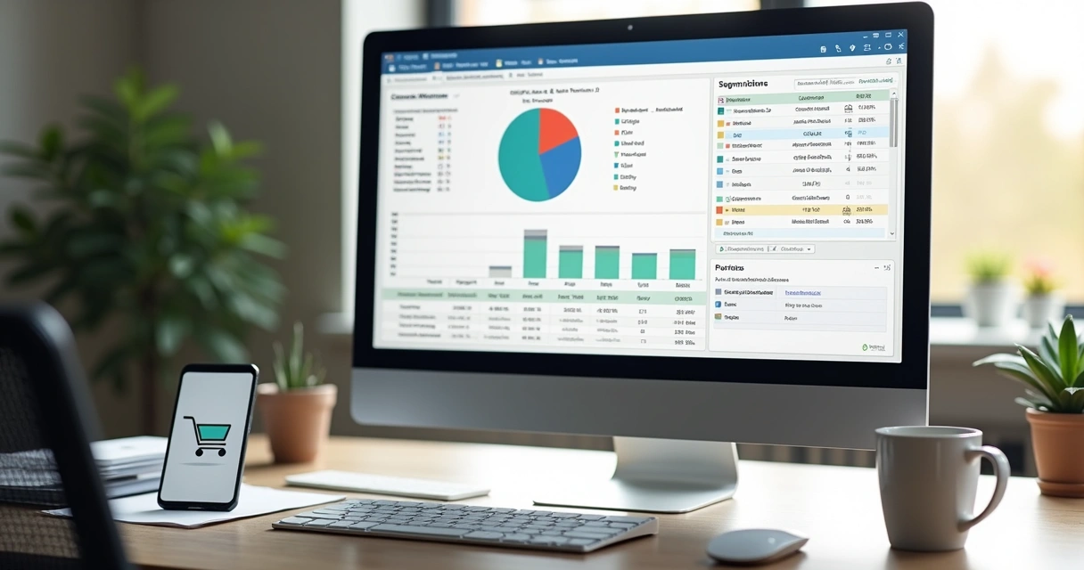 Banco de dados visualizado em tela, representando informações de vários clientes de e-commerce 
