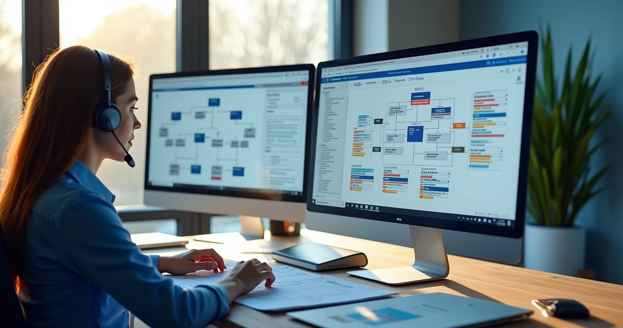 Profissional fazendo prospecção ativa pelo telefone 
