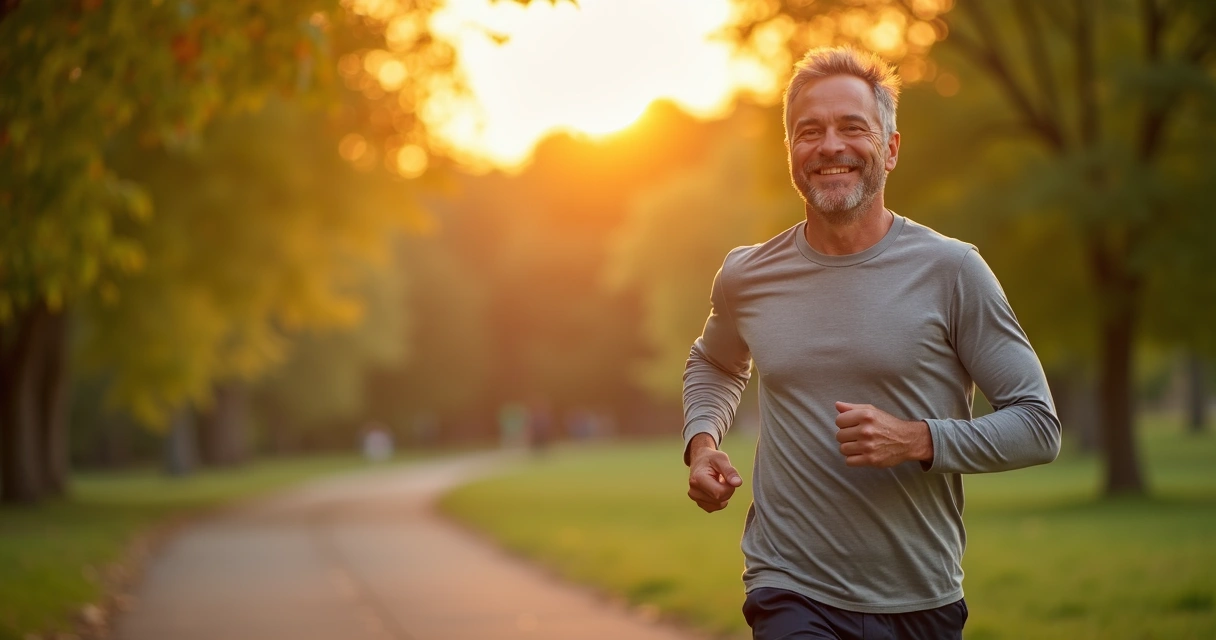 Homem sorridente mostrando energia após tratamento para testosterona baixa 