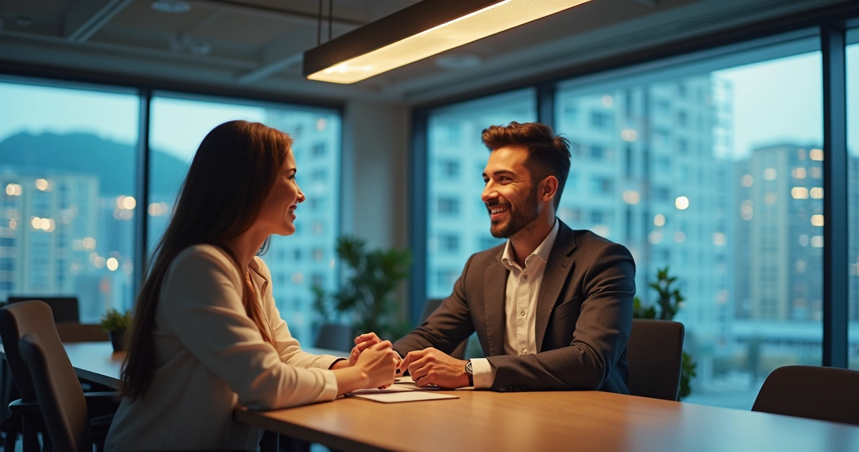 Equipe celebrando atendimento centralizado a clientes 