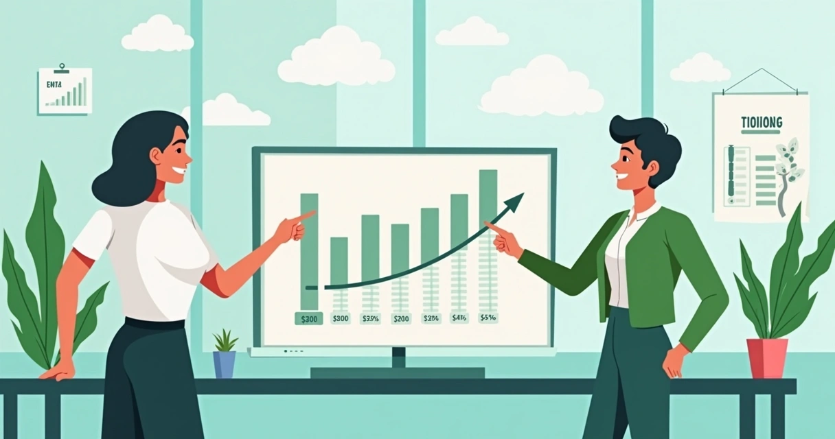 Tabela com indicadores melhorando após adoção de ERP 