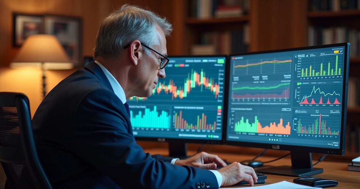 Profissional acompanhando resultados de IA em cálculo pericial 