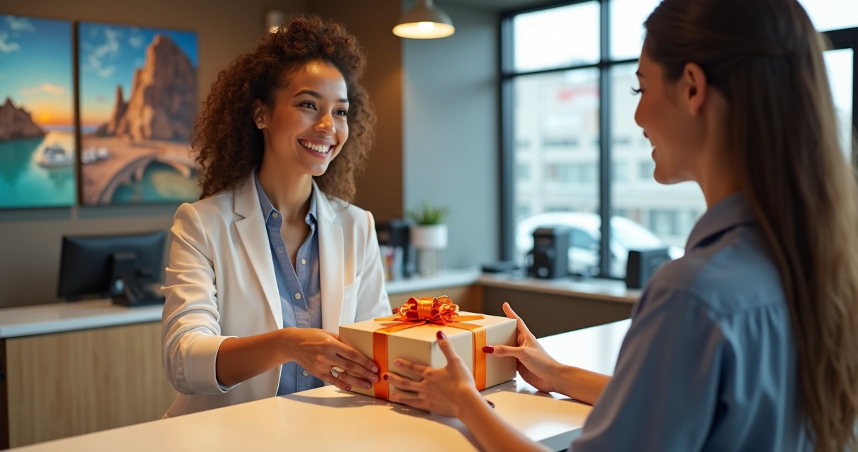 Cliente de agência recebe benefícios de fidelidade 