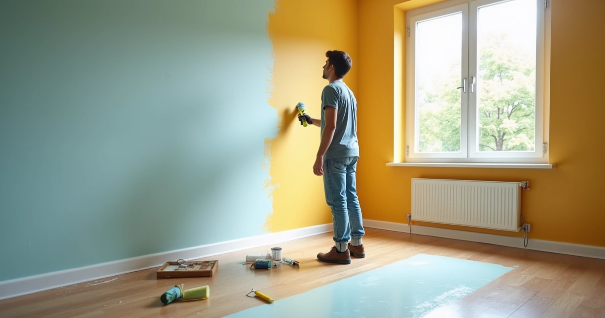 Locatário fazendo uma pequena reforma em apartamento alugado 