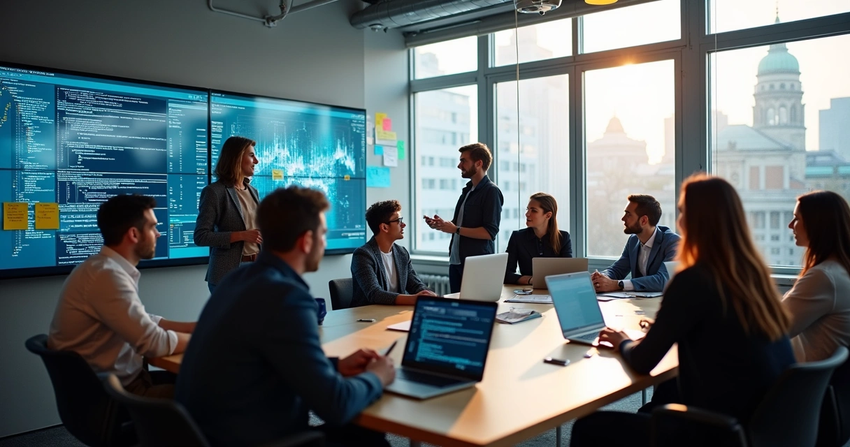 Software R&D team working in Berlin office 