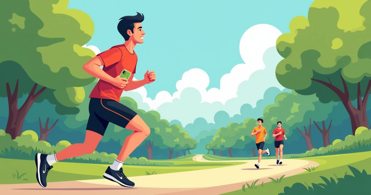 Homem correndo com bermuda de compressão, celular no bolso lateral