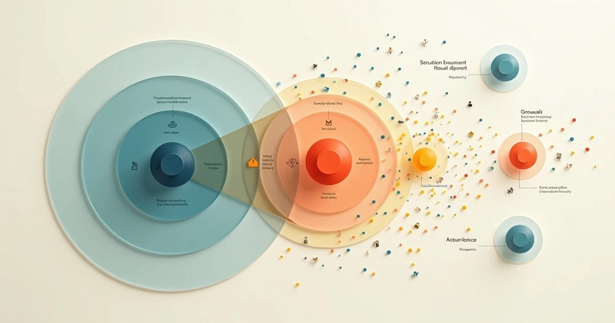 Diagram showing unconscious bias ripple effect over groups