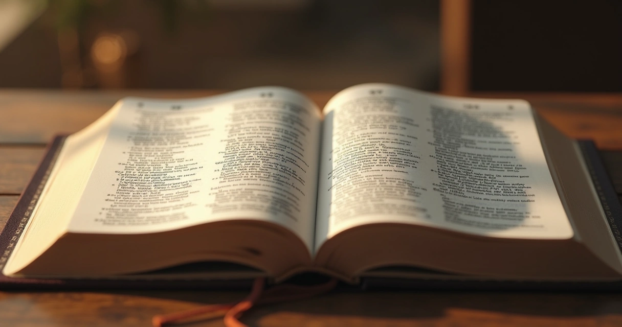 Bíblia aberta mostrando capítulo de Isaías 43, luz suave iluminando as páginas