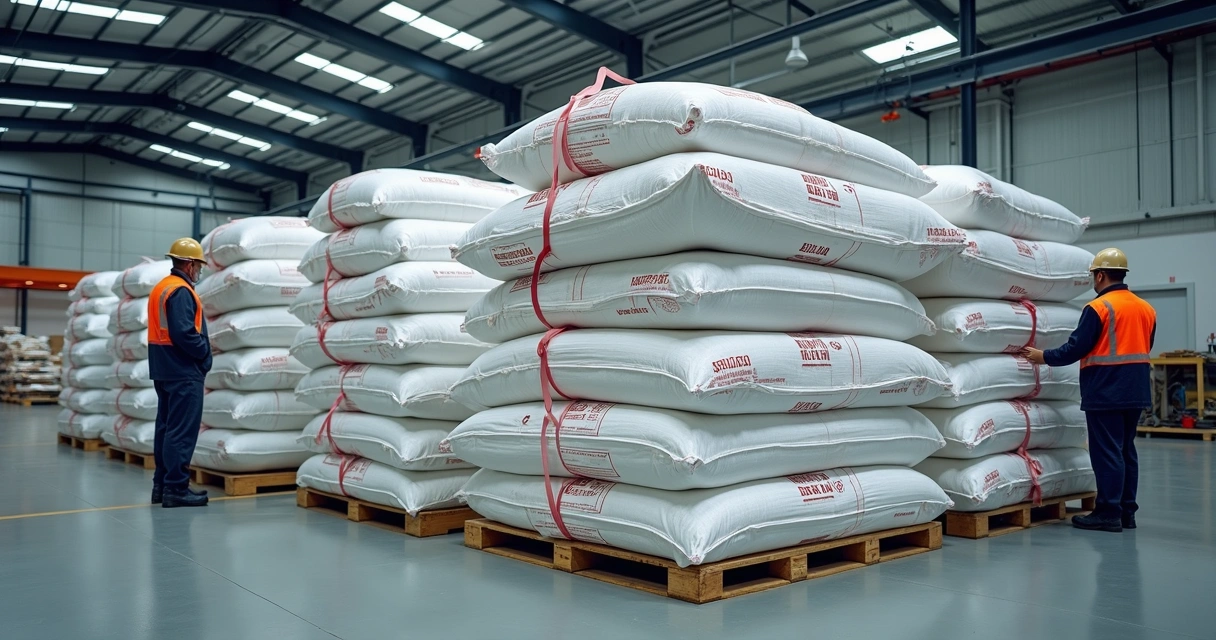 Big bag antichama no ambiente industrial 