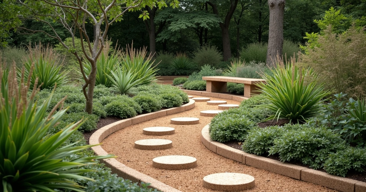 Bio-based garden edging and mulch 