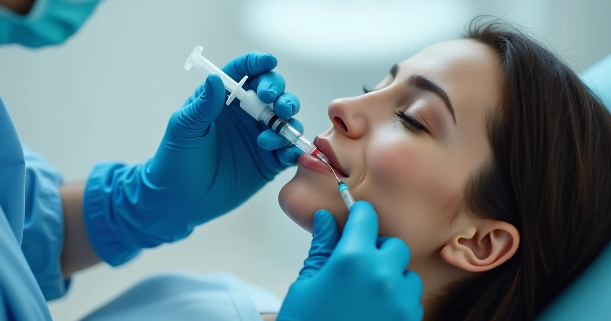 Aplicação de bioestimulador no rosto 