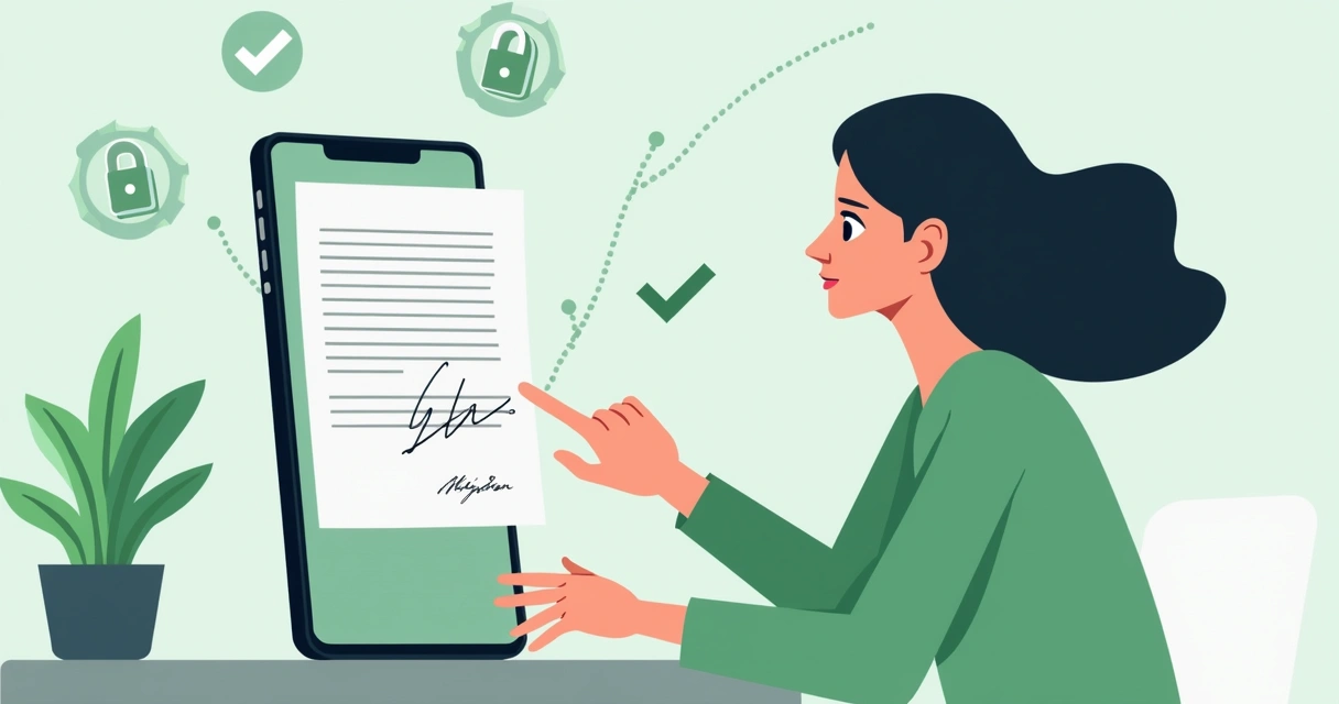 Biometric authentication in e-signature