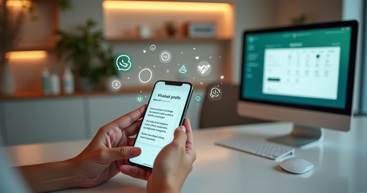 Recepcionista digital enviando promoções de Black Friday via WhatsApp para clientes de clínica de estética 