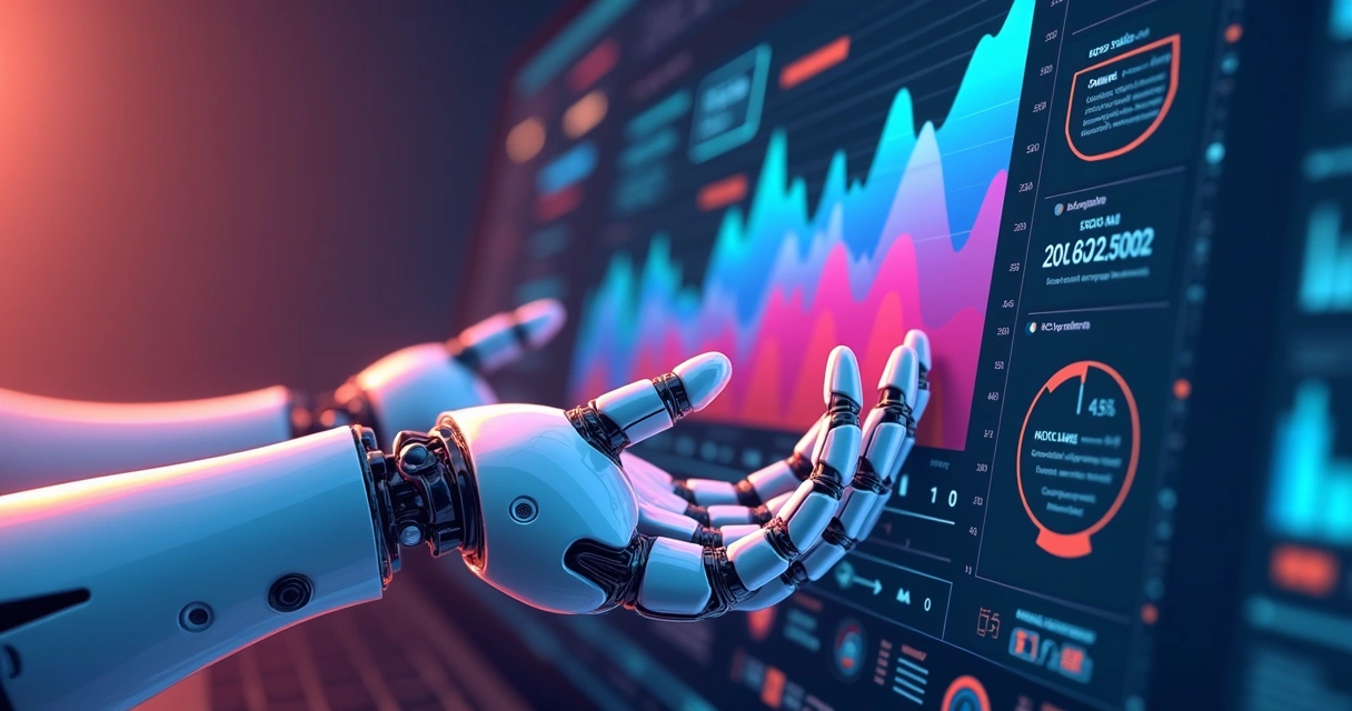 Representação de gráfico de crescimento de blog automático 