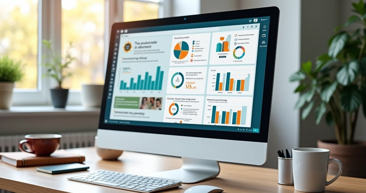 Tela de blog automático com estratégia de conteúdo 