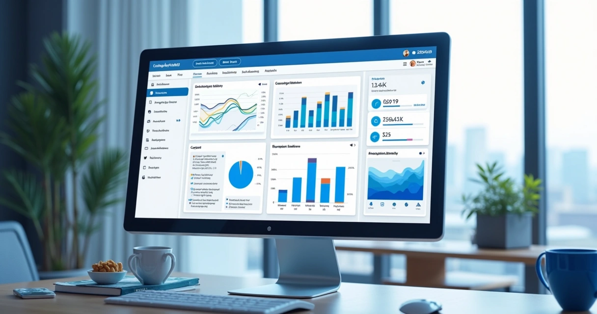 Painel de blog automático criado com inteligência artificial. 