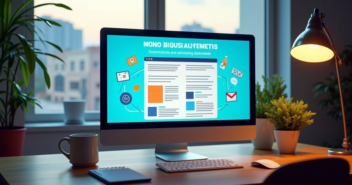 Interface de criação de blog automático para empresas de Niterói 