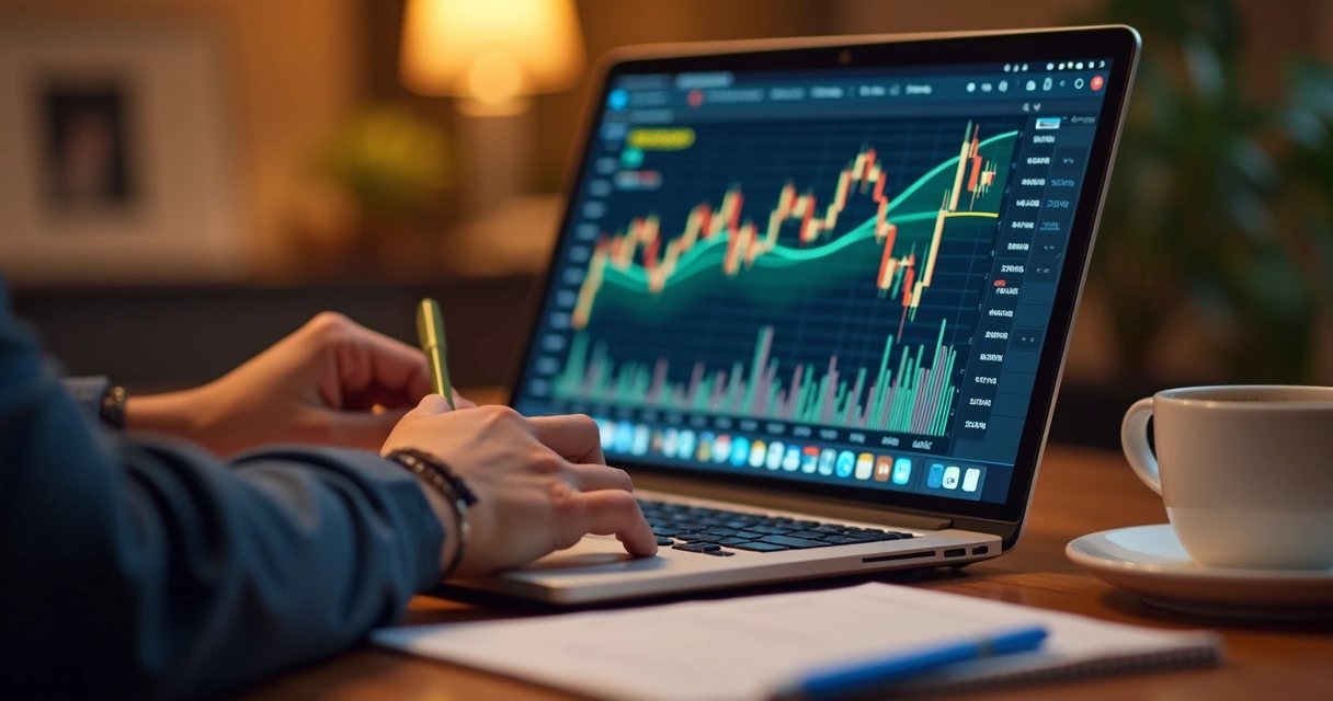 Blog post com gráficos de monetização digital 