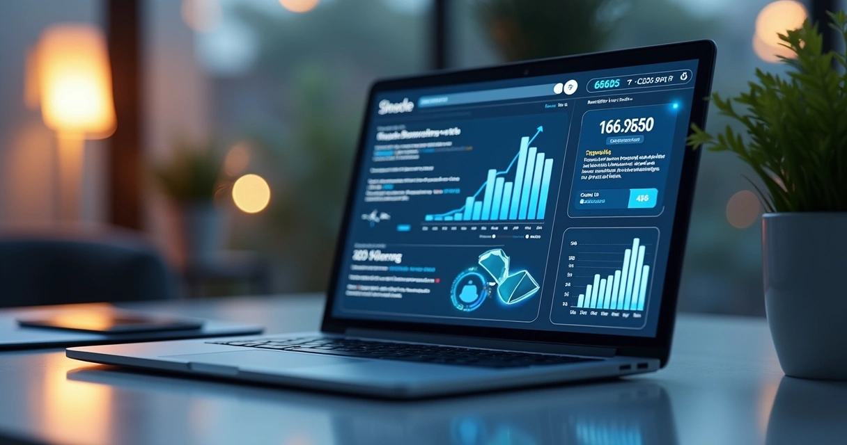 Criação automática de blog por IA com gráficos positivos 