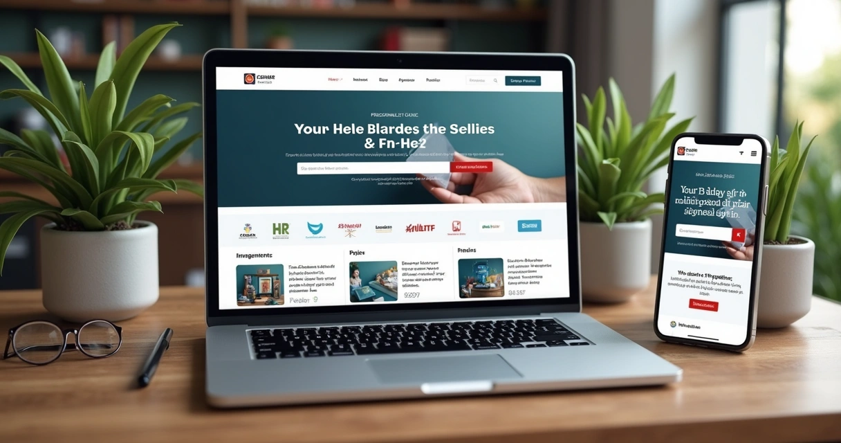 Blog personalizado exibido em diferentes dispositivos mostrando adaptação ao público-alvo 