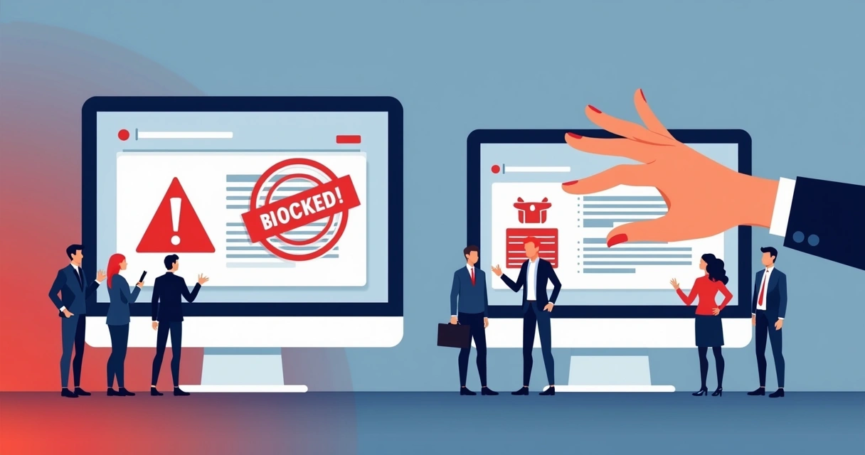 Bloqueio digital de anúncios de produtos irregulares 