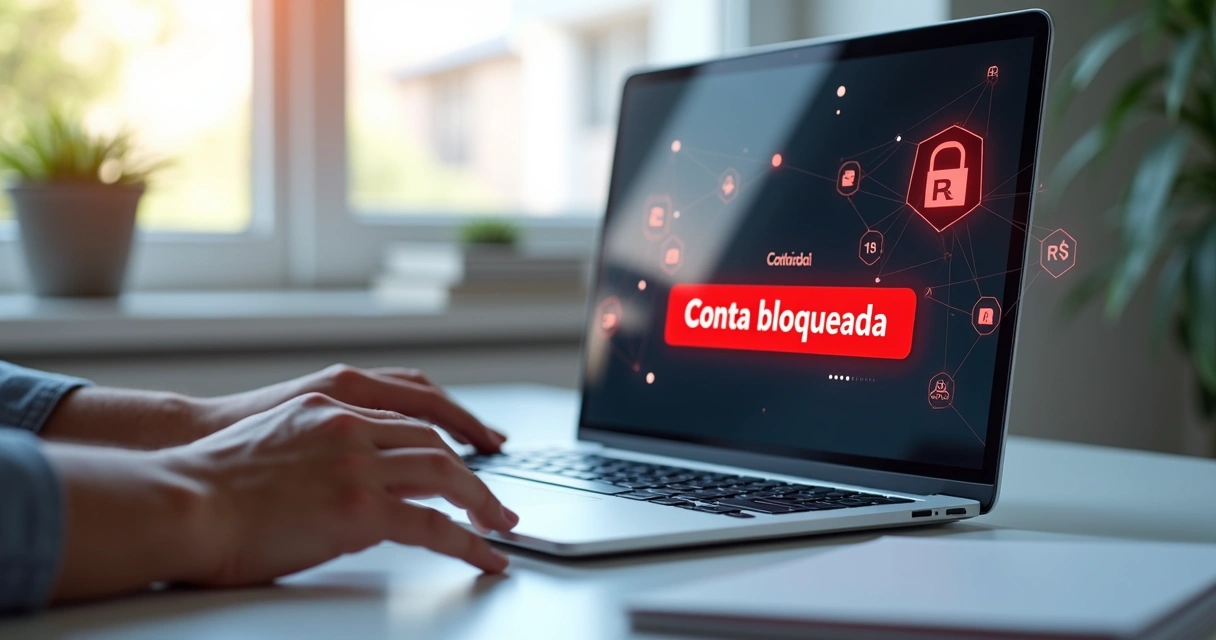 conta bancaria com bloqueio judicial em portugues