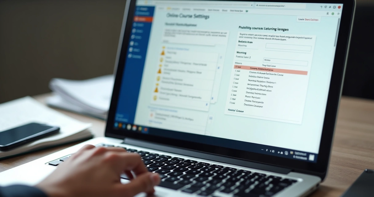Tela de bloqueio de dispositivos em curso online 