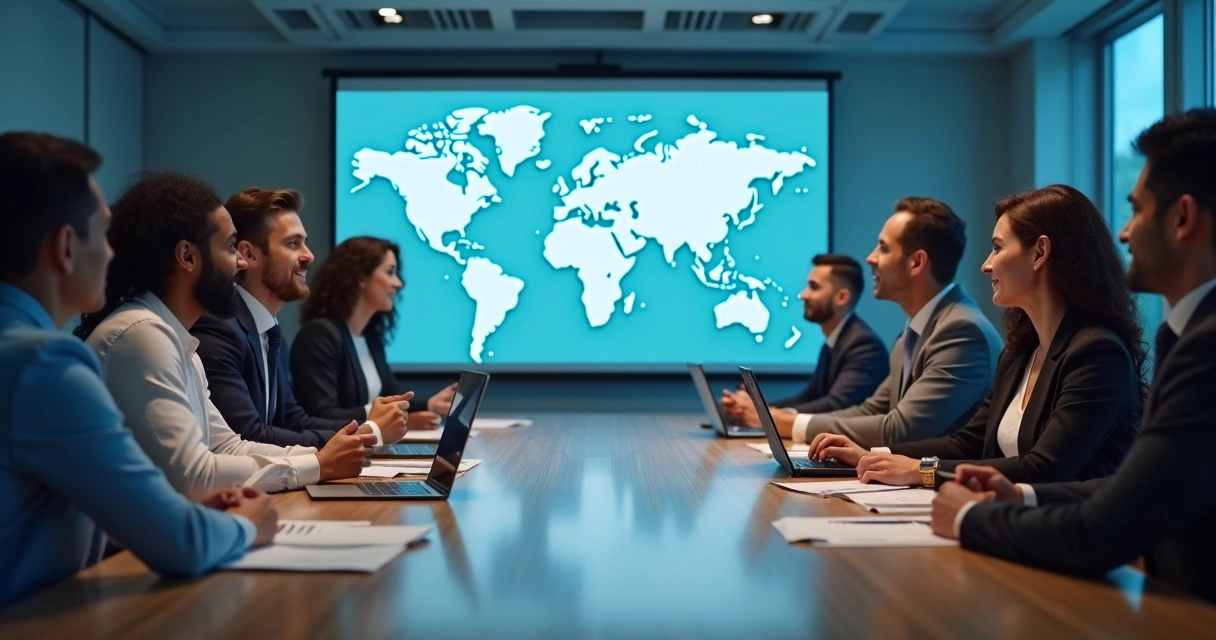 Diverse management team evaluating freelancer and EOR hiring options in 2026 