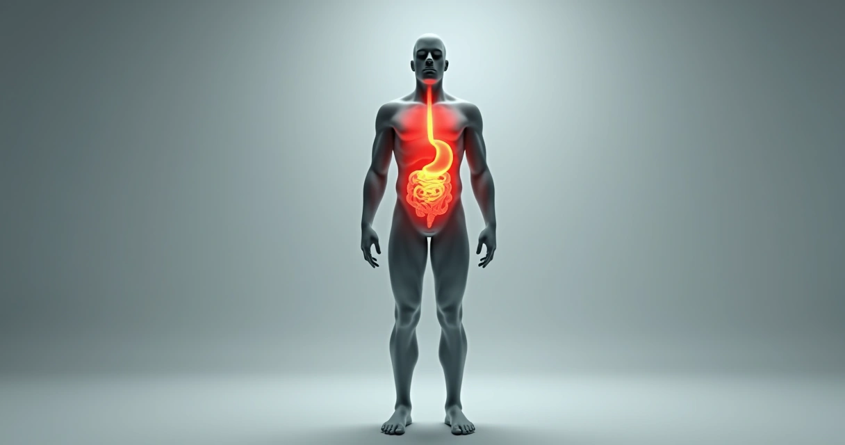 Outline of a human figure with highlighted areas showing emotional sensation points 