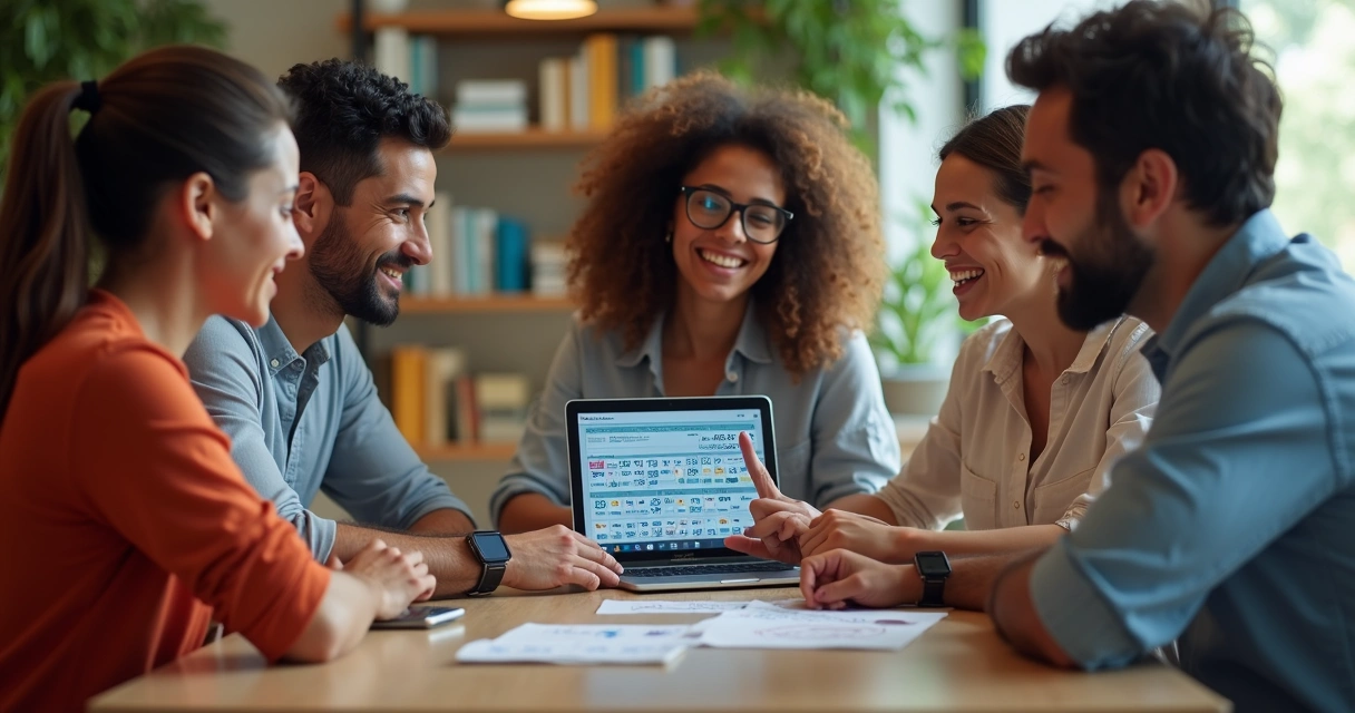 Grupo dividindo apostas online em bolão Quina 