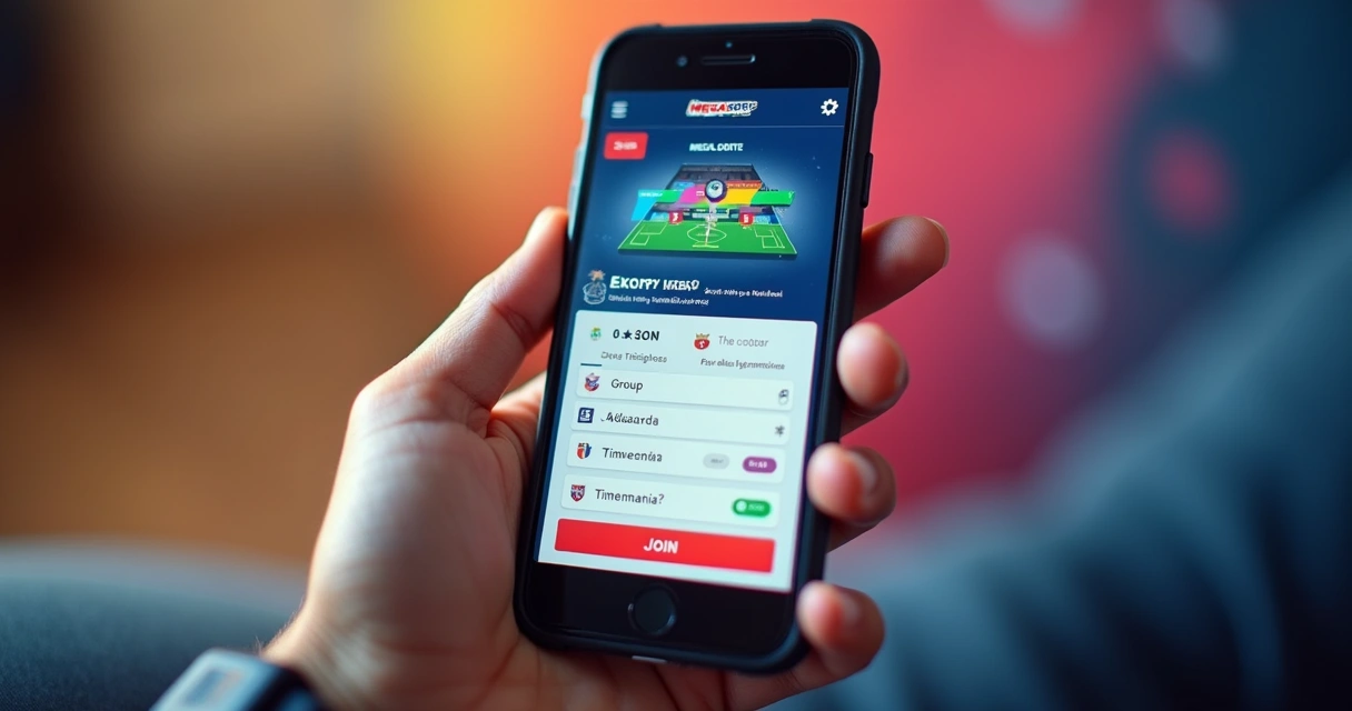 Tela de aplicativo mostrando opções de bolão da Timemania 