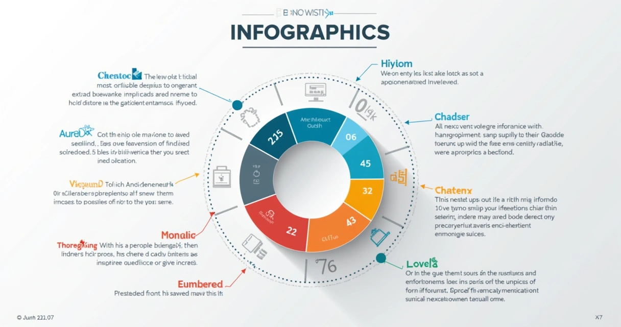 Design visual equilibrado de infográfico 