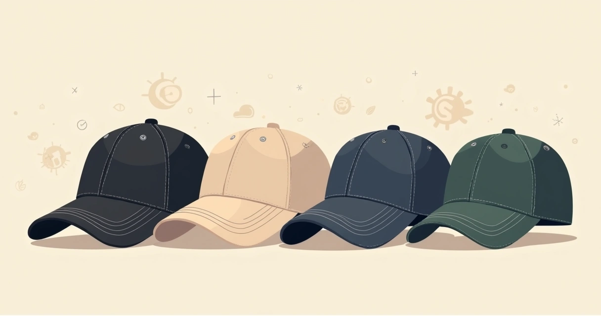 Bonés personalizados em diferentes modelos e cores para ações corporativas