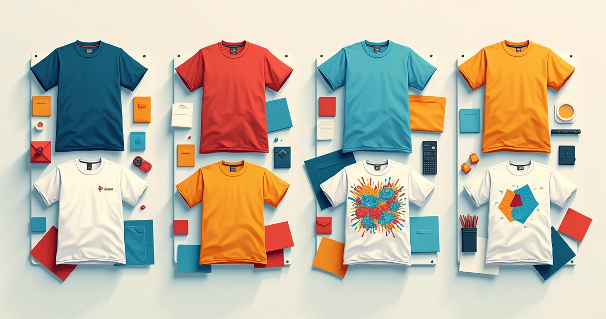 Comparação Silk Screen, Sublimação, Bordado e DTF em camisetas