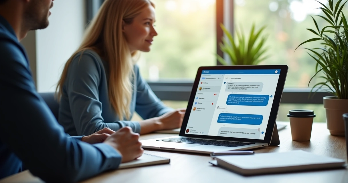 Bot de atendimento auxiliando cliente em conversa de suporte 