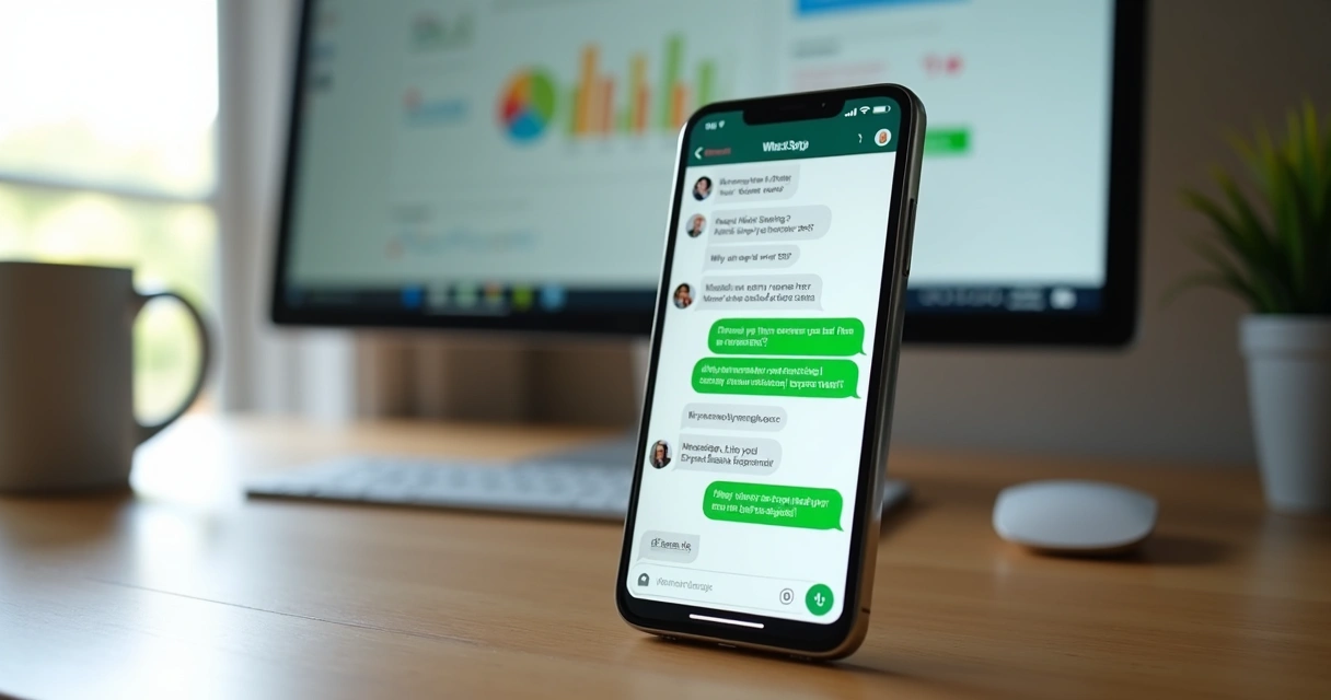 Bot de atendimento respondendo mensagem no WhatsApp