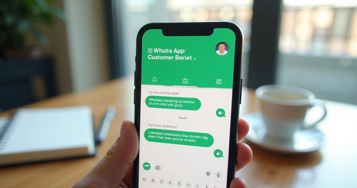 Tela de chat com bot humanizado no WhatsApp 