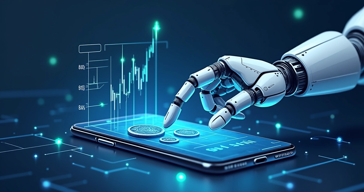 Bot DCA configurando compras regulares em gráfico de criptomoeda 