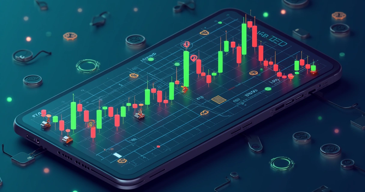 Estrutura de grid de ordens em gráfico de criptomoeda 