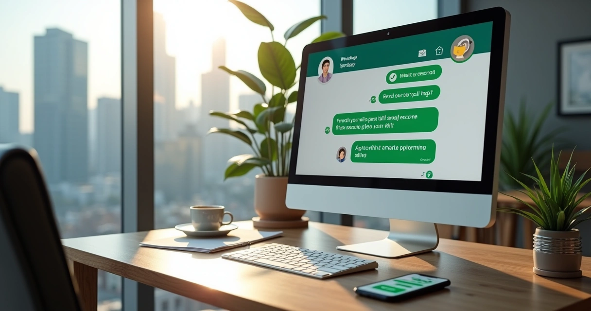 Bot de WhatsApp conversando com cliente sobre condomínio 