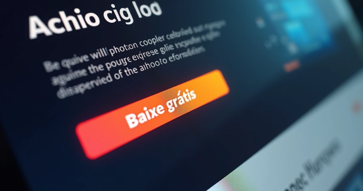 Botão de chamada para ação em destaque em site 