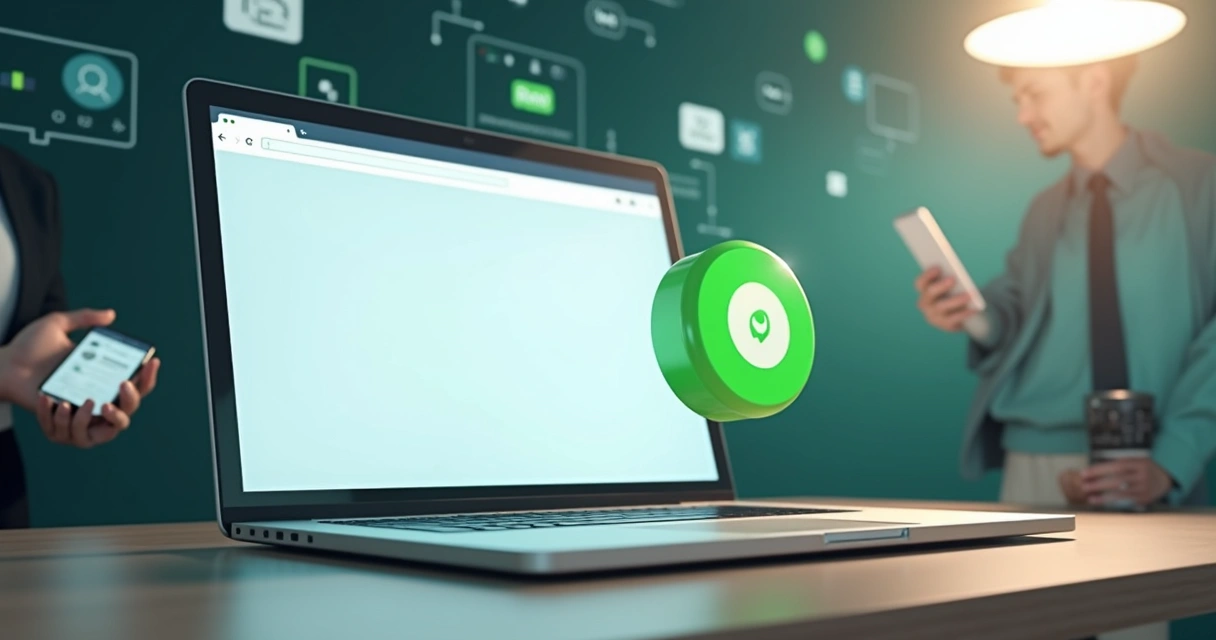 Botão do WhatsApp no canto inferior direito de um site