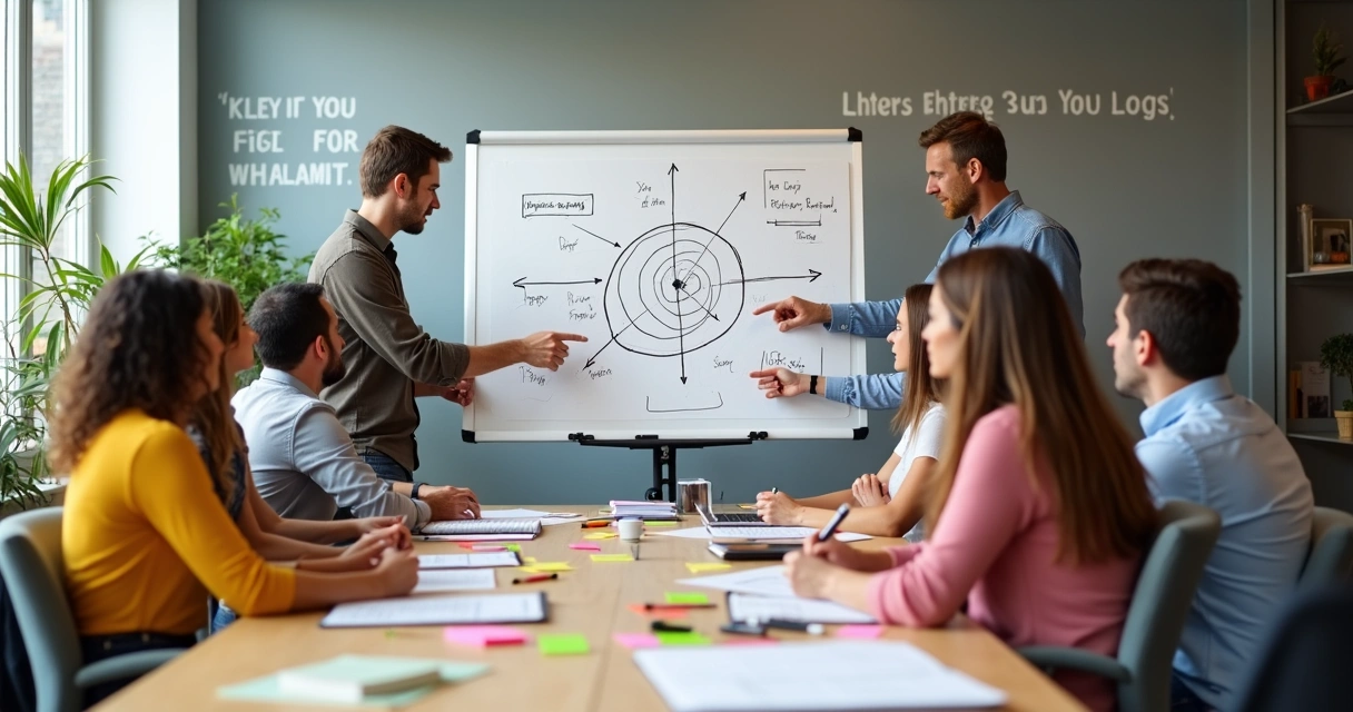 People brainstorming routes to achieve personal goals