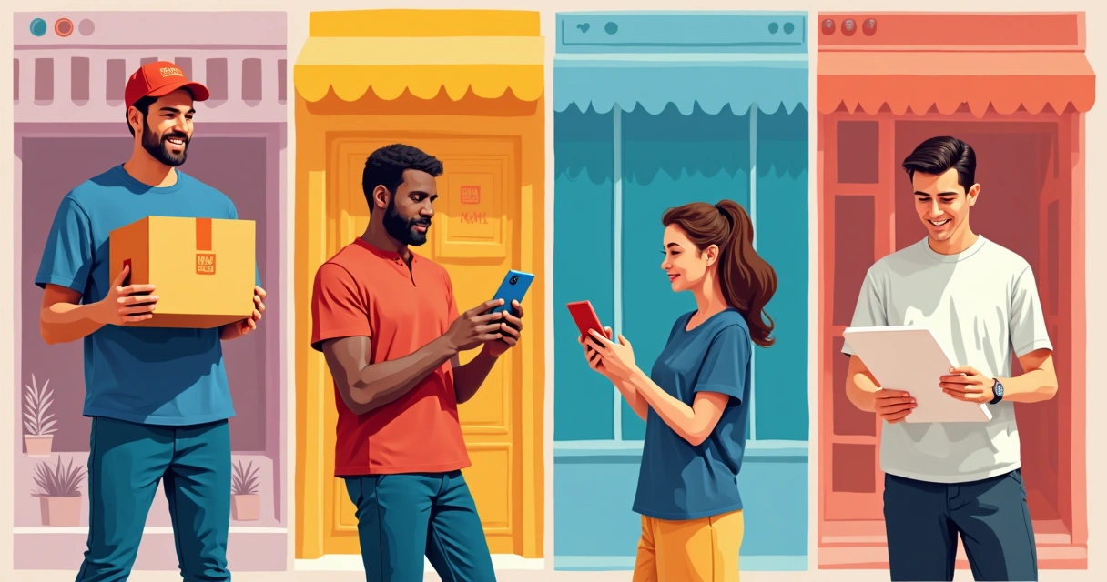 Brand touchpoints with physical and digital interactions