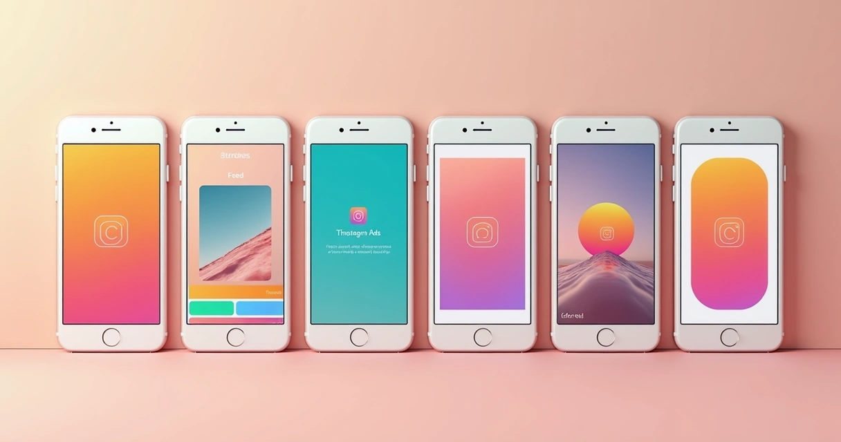 Multiple Instagram ad formats with consistent branding