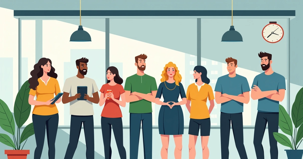 Equipe usando uniformes modernos em ambiente corporativo em 2026 