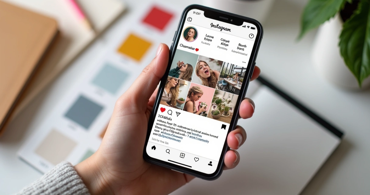 Feed do Instagram mostrando identidade visual forte de uma marca 