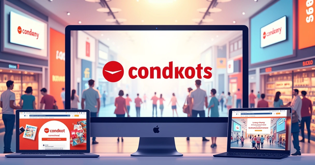 Marca de empresa posicionada em canais digitais e físicos, integrados 